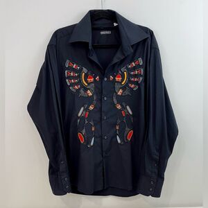 Vogue Italia Ethnic Tribal Shirt XL